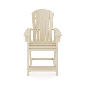 Elegante Sedia da Bancone Adirondack in HDPE e Legno Composito per Sala da Pranzo e Giardino - Product Image 2