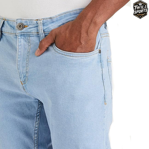 Reasonable Price High Waist <b>Button</b> <b>Fly</b> Lightweight 100% Cotton Customized Oversize Streetwear Casual Men's <b>Jeans</b> Pant - Product Image 2