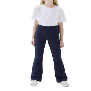 Pantalones Escolares de Corte Bootcut para Niñas, Cintura Elástica, Tejido Suave de Viscosa, Pantalones Casuales para Niños, Cómodos, Ecológicos, Transpirables, para Uso Diario - Product Image 1