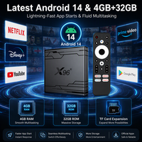 Décodeur réseau X96NEX Amlogic S905Y5 Android 14 pour TV Box 4K avec Wi-Fi 6 sans fil 5 GHz