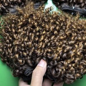 CDYHAIRVN Hot Trending Vietnamese Raw Human Hair Bundles Pixie Curl Hair <b>Extensions</b> With Lace Front <b>Curly</b> Hair Top Style - Product Image 2