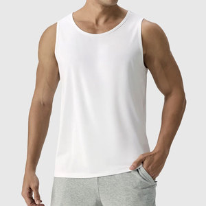 Sports Summer Oversized Tank <b>Top</b> <b>Men</b> Crew Neck Design Loose Fit Quick Dry Breathable <b>Mesh</b> Material Sporty Low Price Streetwear - Product Image 5