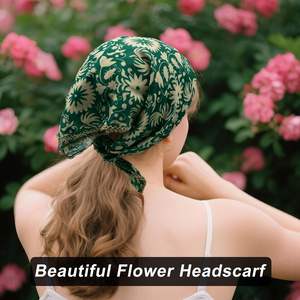 Nouveau Foulard en Soie de Luxe Imprimé Floral pour Femme, Carré, Multifonction, Bandana, Écharpe de Tête - Product Image 6