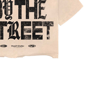 Oversized <b>Crop</b> <b>T</b>-<b>Shirt</b> Men's Short Sleeve 100% Cotton Jersey Turtleneck Silk Screen Printed Front Logo Formal - Product Image 2