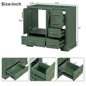Mueble de Baño Tradicional de 36 Pulgadas (Solo el Mueble, Lavabo No Incluido) - Product Image 4