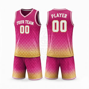 Ensembles respirants unisexes pour adultes, tailles plus grandes, logo imprimé en 3D de qualité personnalisée, nouveau modèle, uniforme de basket-ball du fabricant - Product Image 3