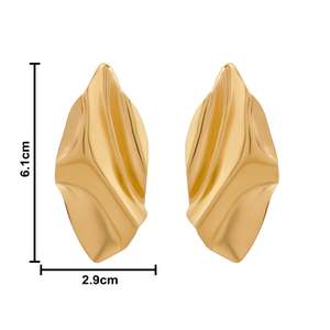 ต่างหูมุกห้อยประดับทอง 18K สไตล์วินเทจสำหรับผู้หญิง - Product Image 1