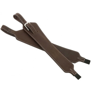Leather Stirrup Leathers Brown <b>Equestrian</b> Riding Equipment Adjustable Fit Horse Gear - Product Image 3