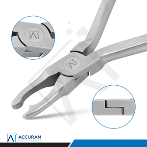 Alicate de Contorno para Coronas de 13.5cm, Acero Inoxidable, Alicate Dental de Ortodoncia, Instrumento Manual Profesional - Product Image 2