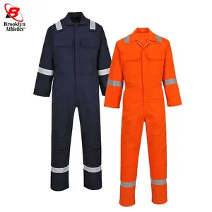 Quần Yếm Hi Vis Quần Áo Làm Việc Có Khóa Kéo Bộ Đồ An Toàn Sọc Phản Quang Để Xây Dựng