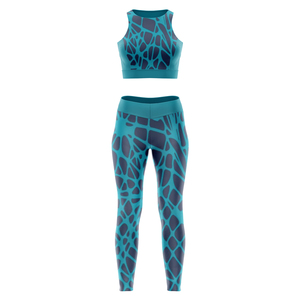 Ensemble de yoga et d'entraînement à manches courtes pour femmes, personnalisable avec logo, en Spandex/Nylon respirant – Meilleure qualité, vente chaude - Product Image 1