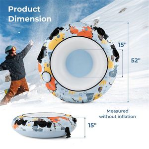 Slitta Gonfiabile per 2 Persone per Sport Invernali all'Aperto - Product Image 2