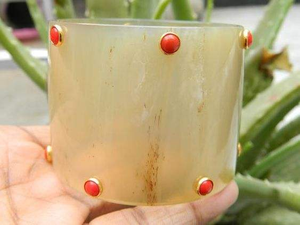 กำไลข้อมือวินเทจลายเขาสัตว์ขายดี พร้อมดีไซน์โบราณ งานแฮนด์เมดจากผู้ค้าส่งชาวอินเดีย - Product Image 5