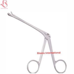 Pinzas de agarre manuales BISONS al por mayor, punzón circular para oído, nariz y garganta, punzón para amígdalas, acero inoxidable - Product Image 2