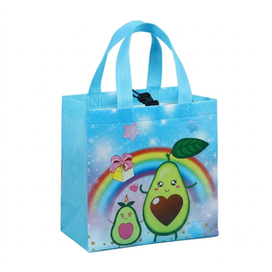 Sac cadeau d'anniversaire imprimé en non-tissé écologique de 7 pouces pour enfants, motif dessin animé, réutilisable, pour fête et shopping, vente directe - Product Image 2