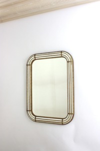 Wholesale Decorative Rectangular Design <b>Gold</b> Finish Art Deco Metal <b>Framed</b> Wall <b>Mirror</b> - Product Image 6
