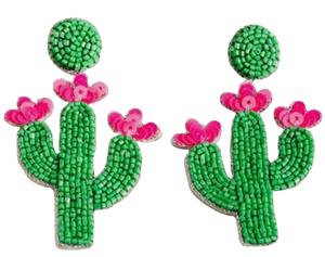 เครื่องประดับแฟชั่นเมล็ดพันธุ์ลูกปัดปักต่างหูจากอินเดียต่างหูที่ทำด้วยมือสำหรับผู้หญิงและสาวคลาสสิกดูหลายสี - Product Image 3