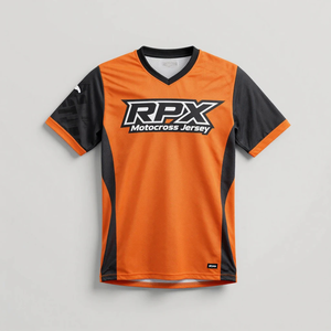 Vente flash - Maillot de motocross personnalisable, respirant, à séchage rapide, anti-UV, % polyester, coupe-vent, maillot d'équipe de motocross - Product Image 2