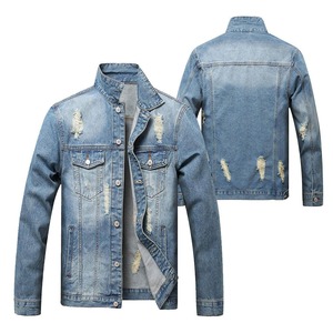 Chaqueta Vaquera para Hombre con Logotipo Personalizado al por Mayor, Transpirable para Uso en Exteriores, Estilo Urbano - Product Image 1