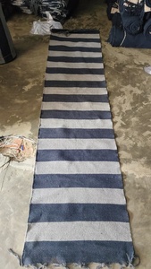 Premium Hand Loomed Cotton Blue Rug <b>Runner</b> Handcrafted Sustainable Floor <b>Carpet</b> for Home Decor & Living Room - Product Image 4