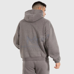 Sweat-shirt surdimensionné en coton mélangé pour homme, marque personnalisée, qualité supérieure, tissu polaire doux. - Product Image 2