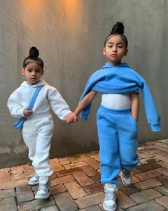 NUEVO Alta calidad 2 piezas conjuntos niños sudaderas con capucha Venta caliente ropa de bebé niños conjunto al por mayor ropa de los niños Jogger conjunto - Product Image 3