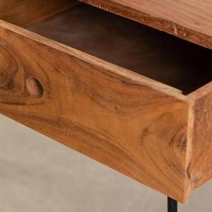 Escritorio para Computadora Vandana Hexa Vista con Superficie de Madera y Patas de Metal - Product Image 6