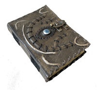 Décorations d'Halloween Hocus Pocus Livre de sorts Décor Vintage Couverture Rigide Oeil En Relief En Cuir Véritable Journal Cahier Ou Journal