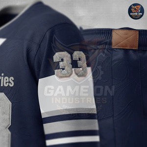 Ropa Deportiva de Equipo Ecológica, Transpirable e Impermeable, 100% Poliéster, Diseño por Sublimación, Servicio OEM ODM, Personalizada, Verde, para Hockey sobre Hielo - Product Image 5