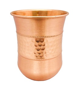 Pure Copper Tumblers Smooth Finish Drinking <b>Glass</b> Set for Daily Hydration Home Office and Gifting Use - Product Image 4