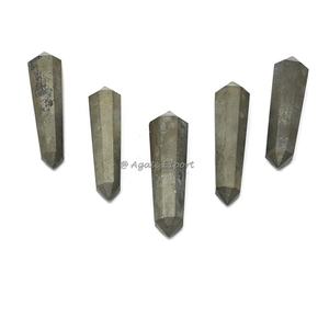 Vente en gros de pierres naturelles de guérison Pyrite brute de guérison à double terminaison - Product Image 1