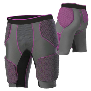 Hot Selling <b>Foam</b> <b>Padding</b> Knee Pads Rugby Protector Compression Fitness Basketball Crash Pants with Custom Colors - Product Image 4