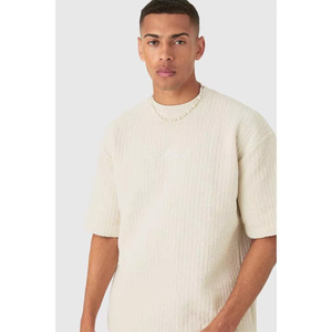 Conjunto de Dos Piezas para Hombre, Pantalones Cortos Casuales Transpirables de Tela Tejida Texturizada, Camisas para Hombre, Pantalones y Camiseta de 2 Piezas, Conjuntos para Hombre - Product Image 5