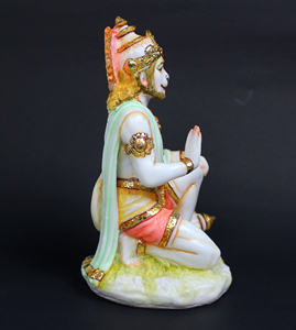 Nirmala Handicrafts - Estatua de Resina del Dios Hindú Hanuman Arrodillado, Ídolo de Gada, Origen Rajasthan, Decoración Espiritual para Mesa - Product Image 2