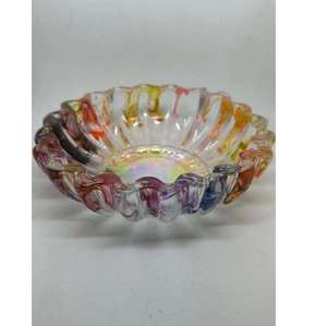 Luxury Iridescent Resin Decorative <b>Bowl</b> Handmade Wavy Edge Fruit <b>Salad</b> <b>Serving</b> <b>Bowl</b> for Home Hotel Restaurant <b>Serving</b> <b>Bowl</b> - Product Image 6