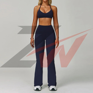 Ensemble de sport pour femmes, vêtements de sport personnalisés, taille européenne, vêtements de yoga de qualité supérieure, ensemble de 2 pièces, vêtements de sport personnalisés - Product Image 6