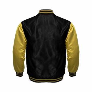 Custom Logo Canvas Breathable Winter Baseball Letterman <b>Jackets</b> <b>Men</b> Stand Collar Vintage Sleeve Varsity <b>Jacket</b> <b>Men's</b> - Product Image 3