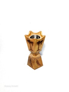 Hand-Made Wooden Incense <b>Burner</b> With Moon Stars Camel Palm Design Aromatic Diffuser All-Season Use - Product Image 3