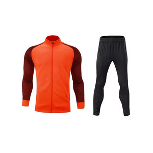 Ensembles de survêtements décontractés pour hommes, tendance automne, couleur unie, design personnalisé, polyester/nylon de haute qualité, extensible dans quatre directions, respirant - Product Image 1