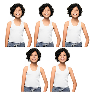 Débardeurs pour femmes, enfants et jeunes, sans manches, décontractés, pour l'école et l'extérieur, en polaire matelassée légère, 100% coton jersey, logo personnalisé OEM ODM - Product Image 3