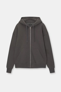 Sweat-shirt à capuche brodé à col montant pour homme, coupe classique, 100 % coton, doublure hiver respirante, 430g - Product Image 6