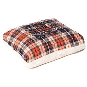 Exquisite Wuff Posh Rectangular <b>Dog</b> <b>Bed</b> with Diamond Stitched Fleece Plaid Pet <b>Beds</b> - Product Image 2