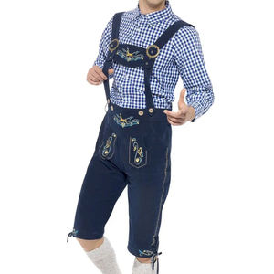 Vente en gros d'usine : Costume Lederhosen pour homme, authentique costume bavarois allemand, short en cuir fait main avec bretelles - Product Image 6