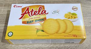 LIBRRA ATELA Best Quality Corn Flavored <b>Biscuits</b> 150 Gram Halal Certified Crispy Cookies with Salty Sweet Taste Low Fat - Product Image 5