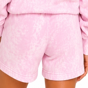 Women's <b>Hoodie</b> Shorts Set Premium Cotton <b>Oversized</b> Fleece Casual Wear with Puff Print Relaxed Fit Quality <b>Stitching</b> Comfort Wear - Product Image 6