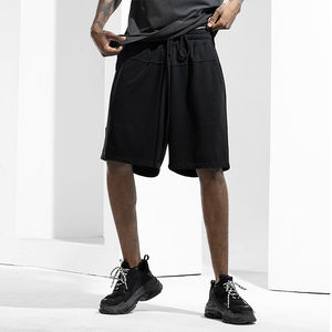 Pantalones Cortos de Algodón 100% Suave, Pantalones Cortos de Felpa Francesa, Pantalones Cortos Deportivos de Alta Calidad con Tirantes Largos, Pantalones Cortos hasta la Rodilla para Niños - Product Image 4