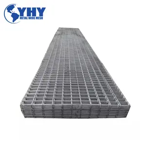 Concrete Reinforcement Steel Mesh Mats On A Building Site