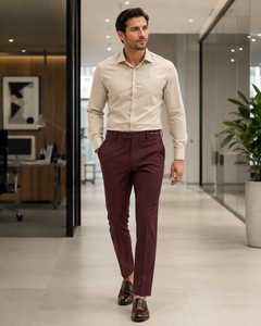 Pantalón Casual de Color Liso para Mujer, Pantalón de Trabajo de Buena Calidad para Exteriores, Corte Recto, 100% Algodón Ecológico - Product Image 4