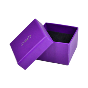 Caja de regalo de papel de terciopelo personalizable de 82x82x40mm para joyería, logotipo de estampado en caliente, el mejor precio para anillos, pendientes, cuadrado, Original - Product Image 4