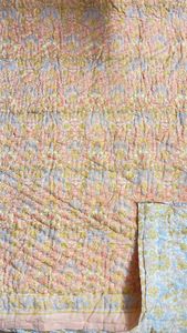 Luxury Handblo Printed Floral Cotton <b>Quilt</b> Bedspread Handmade Reversible Traditional Indian Rajasthani <b>Winter</b> Keshav Handicrafts - Product Image 5
